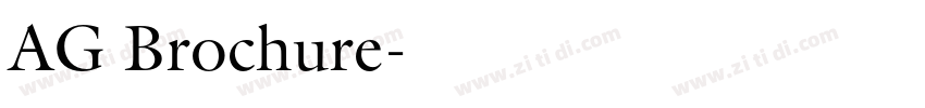 AG Brochure字体转换